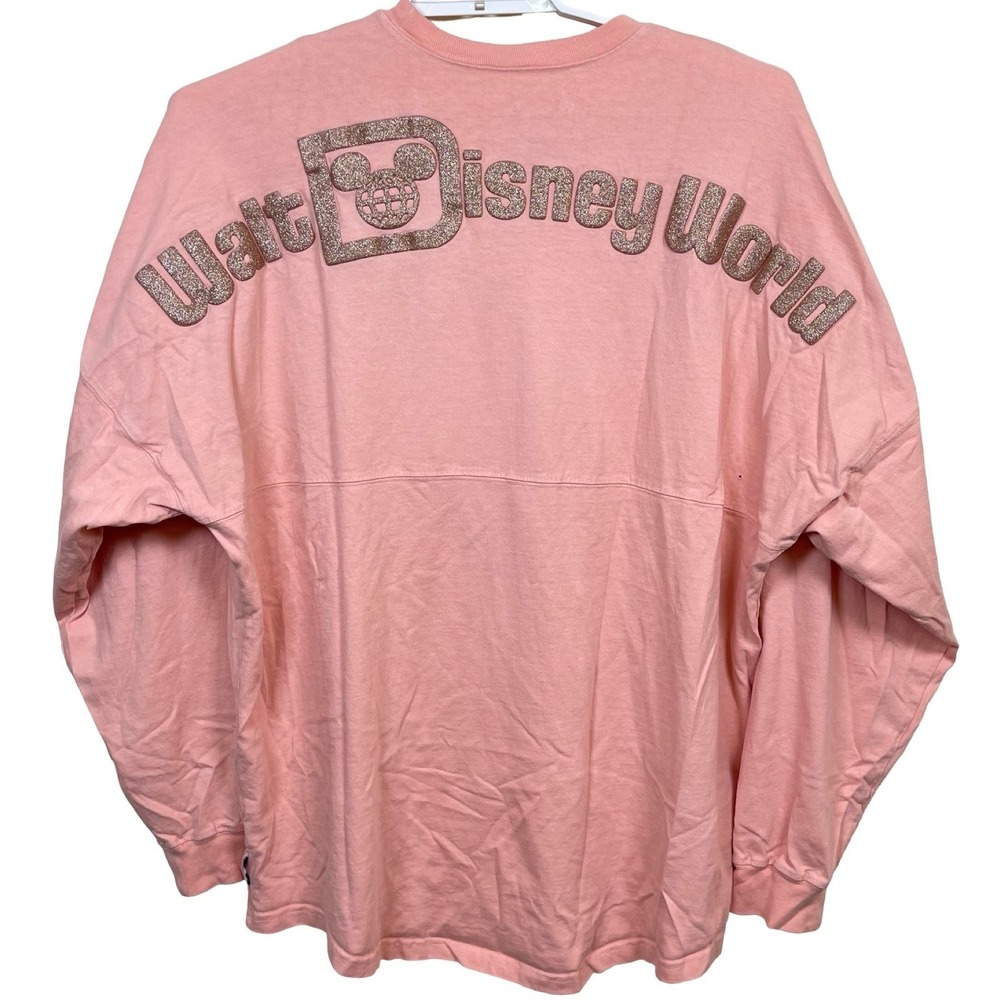 Disney Parks Spirit Jersey Walt Disney World M Rose Gold Glitter Mickeyโ Head